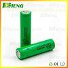 Green Lithium Rechargeable Batteries 2200mAh 18650 Battery Cell Flat Top