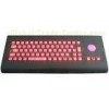 IP65 vandal proof industrial military backlight pc keyboards with trackball with wall mounting solut