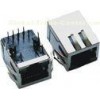 Shielded 21.6 MM Magnetic RJ45 Jack with 10 / 100M Single Port with LED