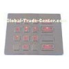 16 Flat Keys Vending Machine Keypad Panel Mount , Backlight Keypad