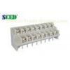 Grey Double Level Terminal Block Barrier Connector 300V 7.62mm Pitch