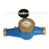 Vertical Digital Multi Jet Water Meter , Brass Cold Water Volume Meter