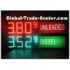 LED Gas Station Sign for Oil Price , RF LCD Wireless Remote Control Digital 7 Segment Display