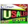Outdoor Programmable LED Signs Multi Language , Wireless LED Scrolling Message Display Board