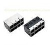Stacked Side Enter 2*4 Multi Port Rj45 Modular Connector With Shielded