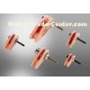 HRA88 99% AL203 Ra0.2 Coil Winding Caged Ceramic Pulley Pink / Red