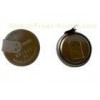 Rechargeable BR1225 3V Lithium Coin Cell Battery With Pins 50mAh Capacity