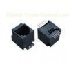6P6C SMT top enter one port plastic RJ11 RJ45 Jack Connector for DVR / TV Box use