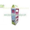 Colorful Corrugated Cardboard Pallet Display For Store 4 Tier With Screen Printing