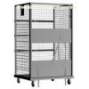 Steel Folding Rolling Rack With Unique Uplift Device, Swivel Caster For Material Handling