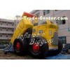 Residential Car Themes Kids Inflatable Slides With Double Lane , Puncture-Proof EN71