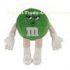 Green M&M Stuffed Animals Medium Cartoon Plush Toys 25cm Size