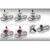 Heart-Shaped Micro Dermal Anchor Jewelry Tops , Party