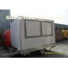 Glass Re-enforced White Panel Mobile Catering Van With Single Axle disc brakes