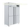 300W Stainless Steel Four Door Refrigerator , Big Chill Fridge 1220*760*1950mm