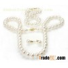 Freshwater pearl jewelry set,cultured pearl,pearl jewlery,pearl jewelry,earrings