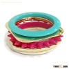Polyresin/ metal fashion Jewelry bracelet