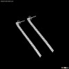 18K White Gold Rhodium Tennis Custom Made Earrings GY105E