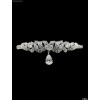 18K White Gold Rhodium Custom Made CZ Chandelier Teardrop Bracelet GD41B