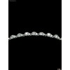 18K White Gold Rhodium Custom Made CZ Bracelet GY24-1B