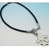 wholesale leather bangles bracelets with metal charms