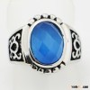 Stainless Steel Rings, Earrings, Pendant, Necklace Jewelry blue gemstone rings