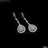 18K White Gold Rhodium Custom Made CZ Chandelier Earrings EP3090E