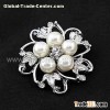 5Pearls Alloy Flower Brooches