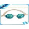 Flat Lens Custom Clear Kids Swim Goggles With Adjustable Strap