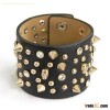 Fashion Genuine Leather Revit Alloy Bracelet