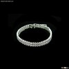 18K White Gold Rhodium Custom Made CZ Bracelet GY1-2B
