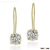 gold plated stering silver cubic zironia earring,925 silver jewelry