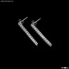 18K White Gold Rhodium Tennis Custom Made Earrings GY104E