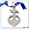 crystal anchor pendant