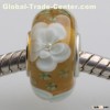 High Quality Silver Plated DIY Pink Murano Glass Beads Fit Original Bracelet Charms for Women Jewelr