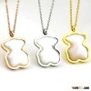 Stainless Steel Rings, Earrings, Pendant, Necklace Jewelry bear shape shell necklace