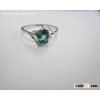 10k white gold jewelry,Tourmaline ring,fine jewelry,gemstone ring