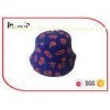 Navy Twill Children Bucket Hat Hawaiian With Spider - Man Printed