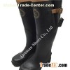 Long Neoprene Rubber Rain Boots For Men