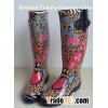 Cheap and Fashionable Women Rain Boots--Leopard Heart
