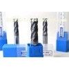Custom TiAlN coated Standard Carbide End Mill Cutting Tools , Roughing end mill HRC55