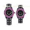 Top Brand Luxury Mens Stylish Analog Wrist Watch with Blue Crystal Stone