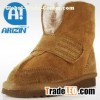 Winter kids boots with two-face sheepskin material