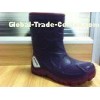 Gardenning Purple PU Half Rain Boots With Cotton Lining Size 25