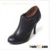 hot selling black ankle boots for women