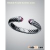 David Yurman 10mm pave waverly Amethyst Waverly Bracelet
