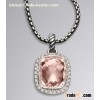 David Yurman 12x10mm Morganite Noblesse Necklace