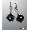 David Yurman 11mm Black Onyx Cushion on Point Earrings