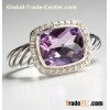 David Yurman 8x10mm Amethyst Noblesse Ring