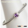 David Yurman 4mm Amethyst Noblesse Bracelet